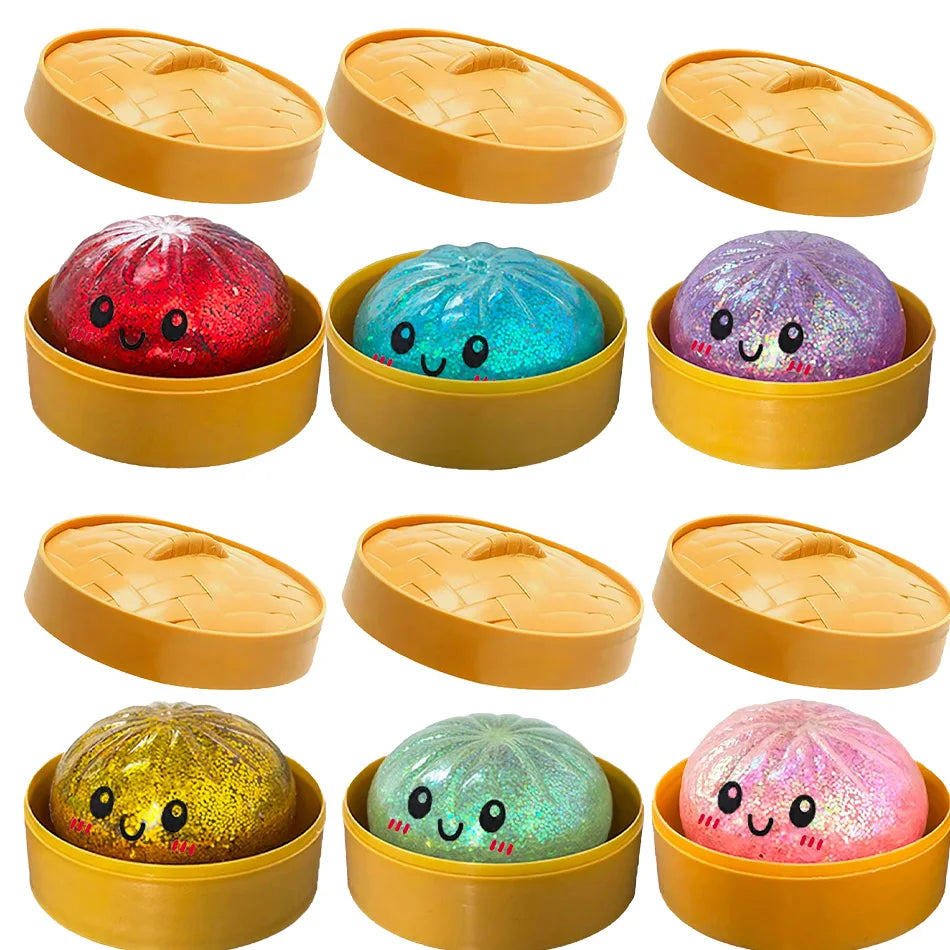 The Viral Dumpling Squishes - Cute, Colorful & Mystery Glitter!