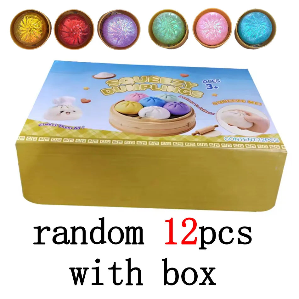 The Viral Dumpling Squishes - Cute, Colorful & Mystery Glitter!