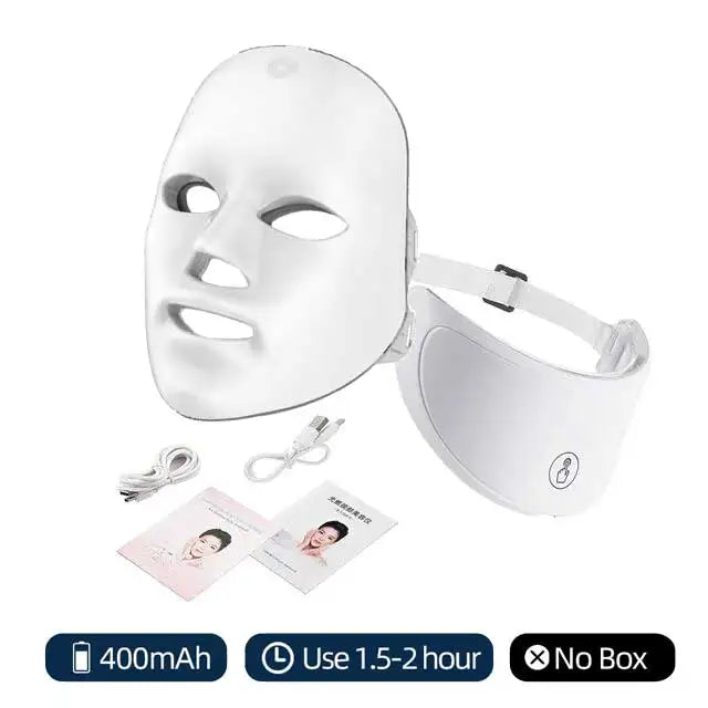 7-in-1 LED Colors - Face, Beauty & Neck Therapy Mask