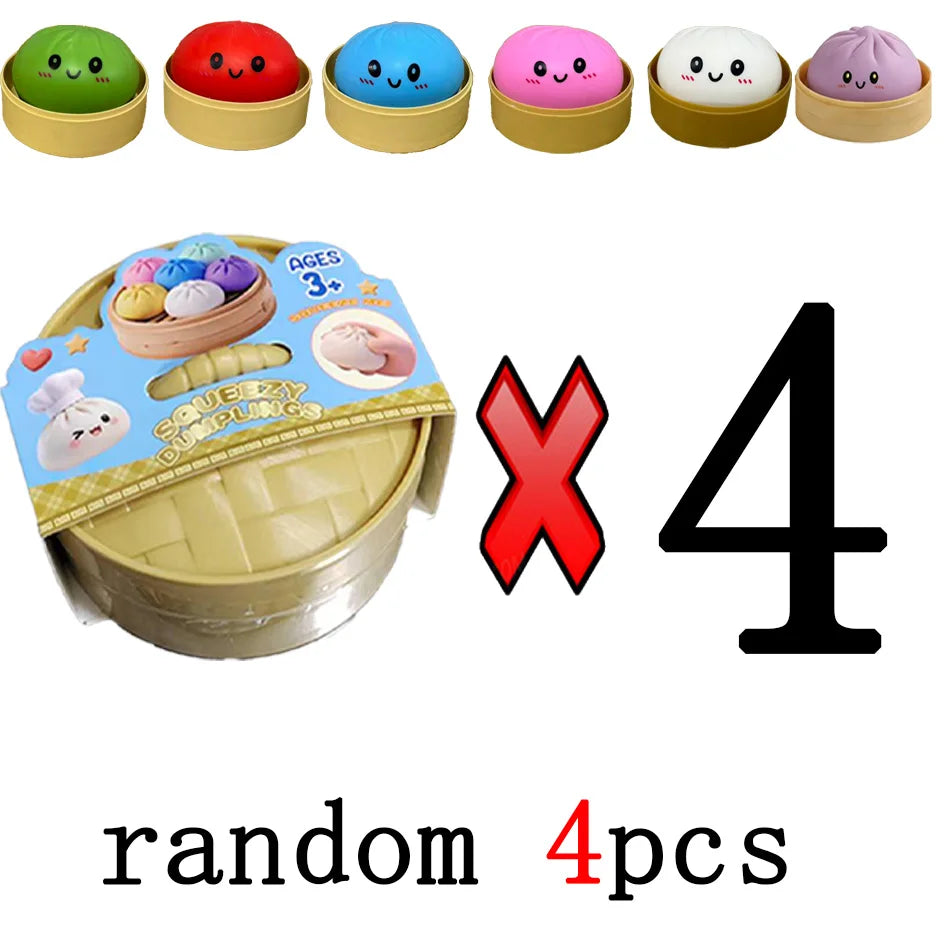 The Viral Dumpling Squishes - Cute, Colorful & Mystery Glitter!