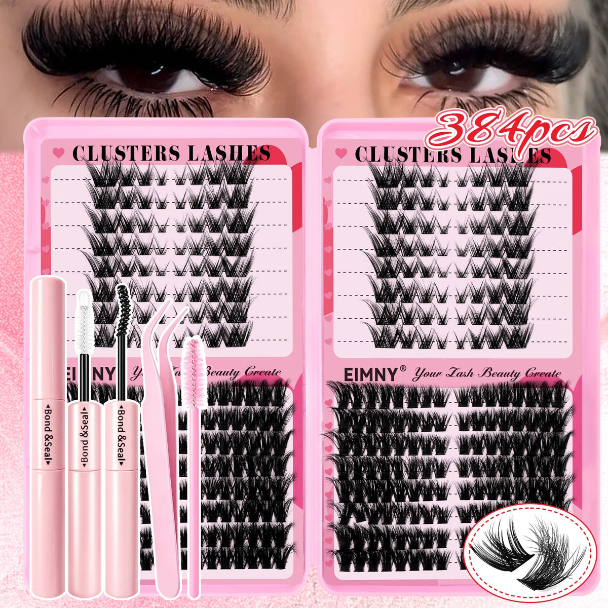 Pro-Glam All-in-One  Wispy Eyelash Extension Kit