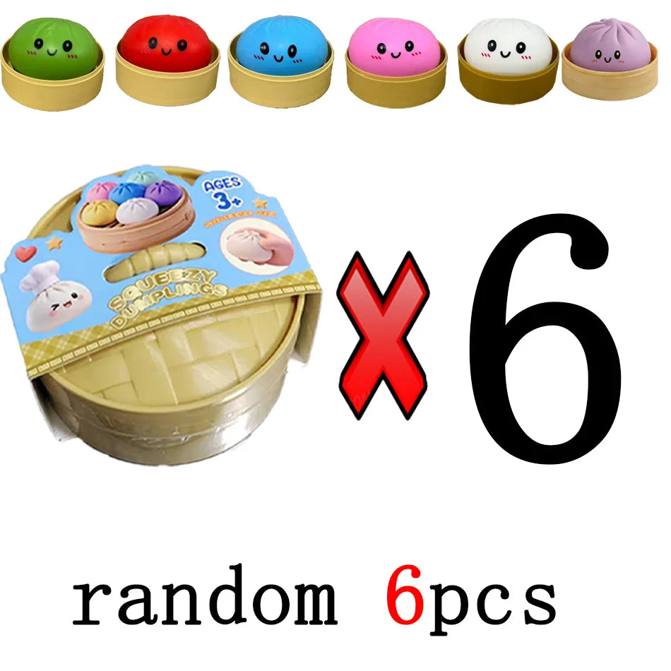 The Viral Dumpling Squishes - Cute, Colorful & Mystery Glitter!