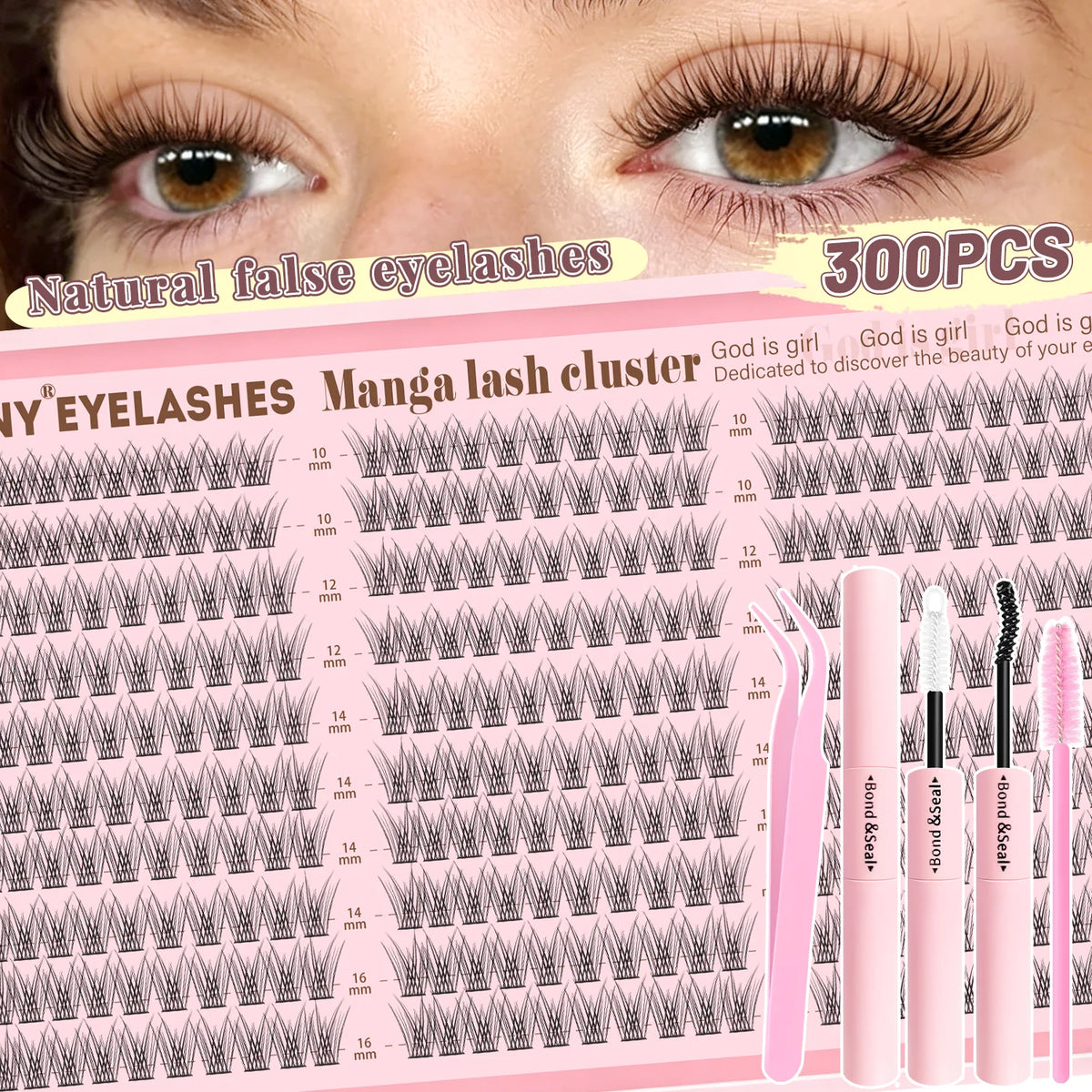 Pro-Glam All-in-One  Wispy Eyelash Extension Kit