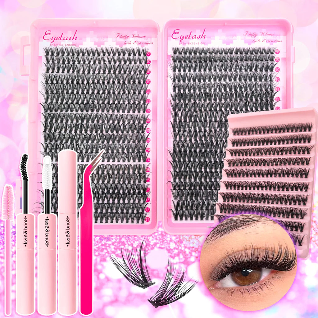 Pro-Glam All-in-One  Wispy Eyelash Extension Kit