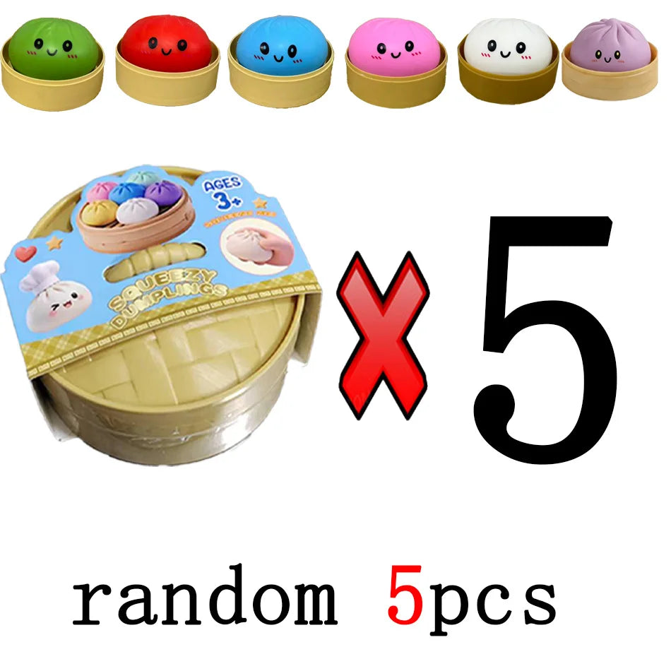The Viral Dumpling Squishes - Cute, Colorful & Mystery Glitter!