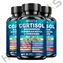The Daily De-Stress Blend - Cortisol Supplement with Magnesium, Ashwagandha, L-Theanine - Manage Stress, Maintain Calm & Support Adrenal Health