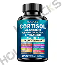 The Daily De-Stress Blend - Cortisol Supplement with Magnesium, Ashwagandha, L-Theanine - Manage Stress, Maintain Calm & Support Adrenal Health