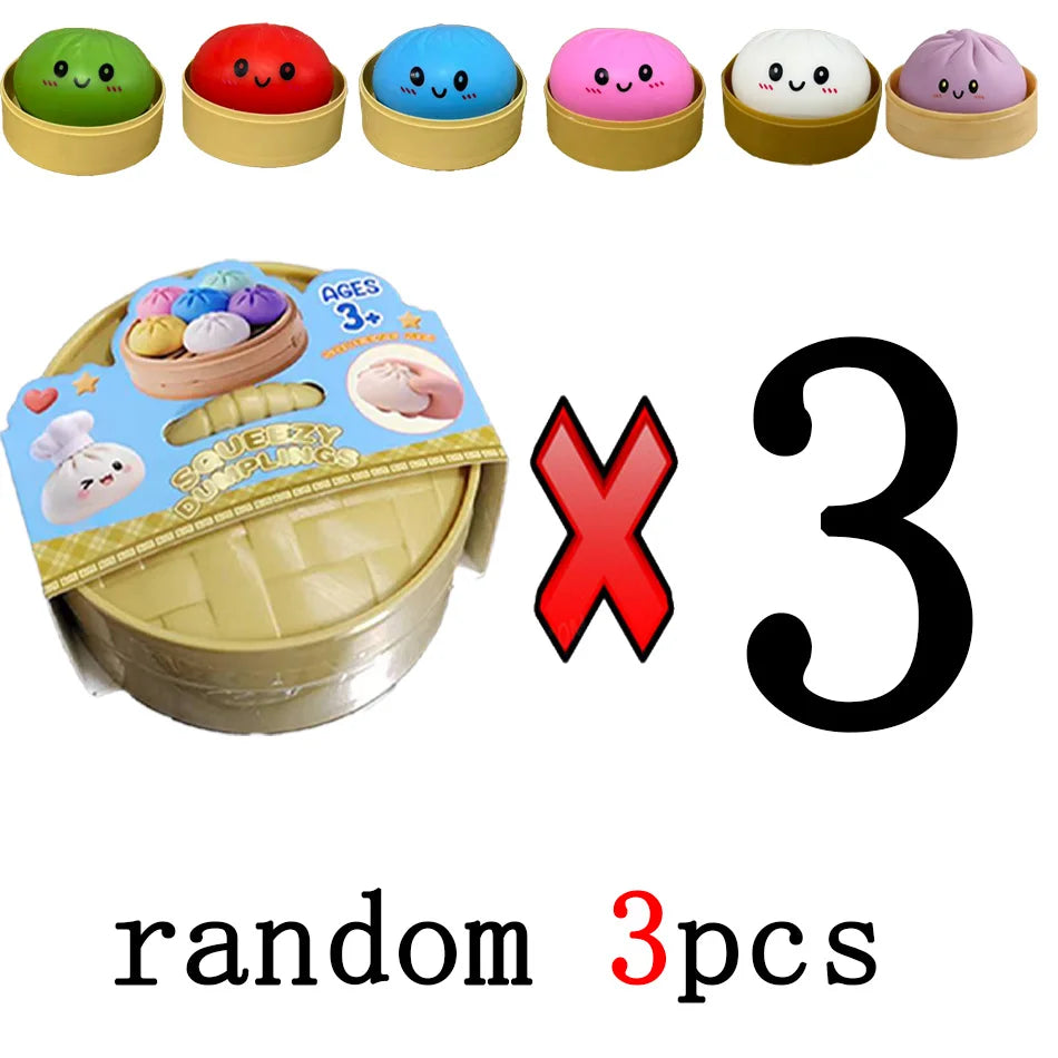 The Viral Dumpling Squishes - Cute, Colorful & Mystery Glitter!