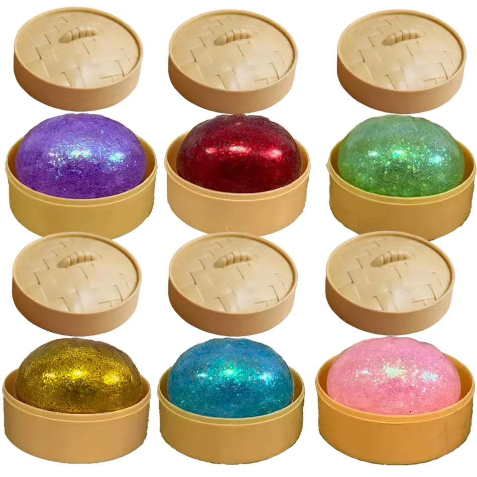 The Viral Dumpling Squishes - Cute, Colorful & Mystery Glitter!