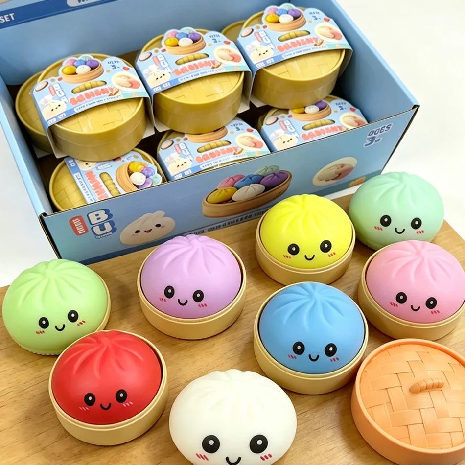The Viral Dumpling Squishes - Cute, Colorful & Mystery Glitter!