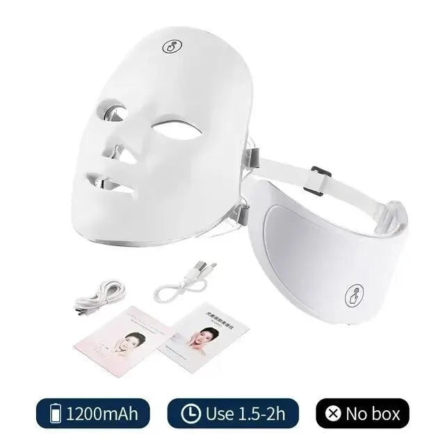 7-in-1 LED Colors - Face, Beauty & Neck Therapy Mask