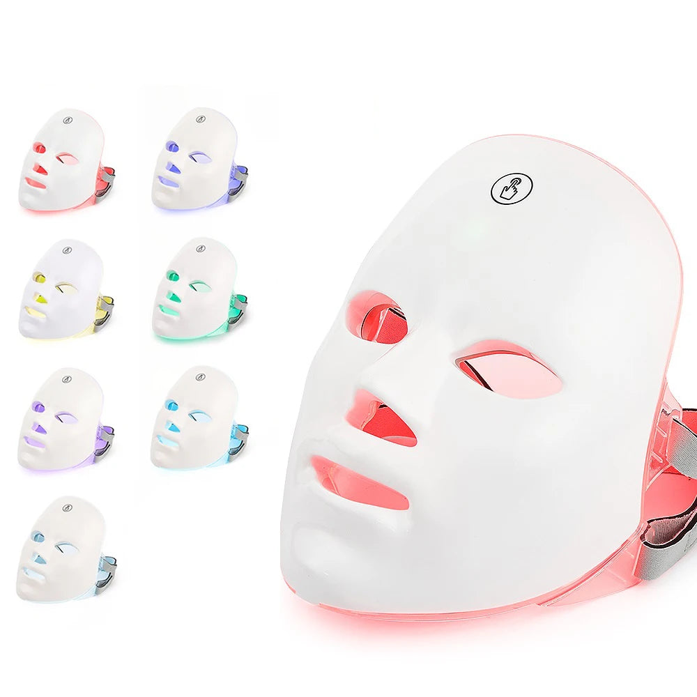 7-in-1 LED Colors - Face, Beauty & Neck Therapy Mask
