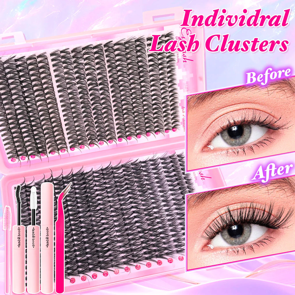 Pro-Glam All-in-One  Wispy Eyelash Extension Kit